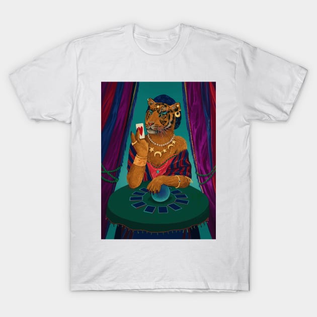 Tigress fortune teller T-Shirt by argiropulo